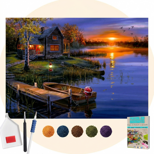 Kit Completo - Pintura em Diamantes - Recanto