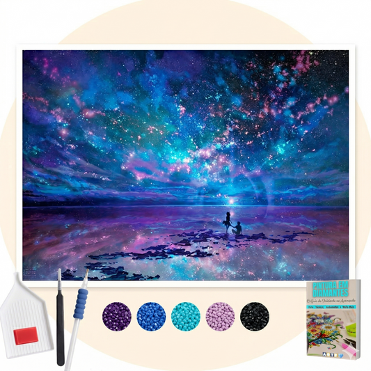 Kit Completo - Pintura em Diamantes - Céu Encanto