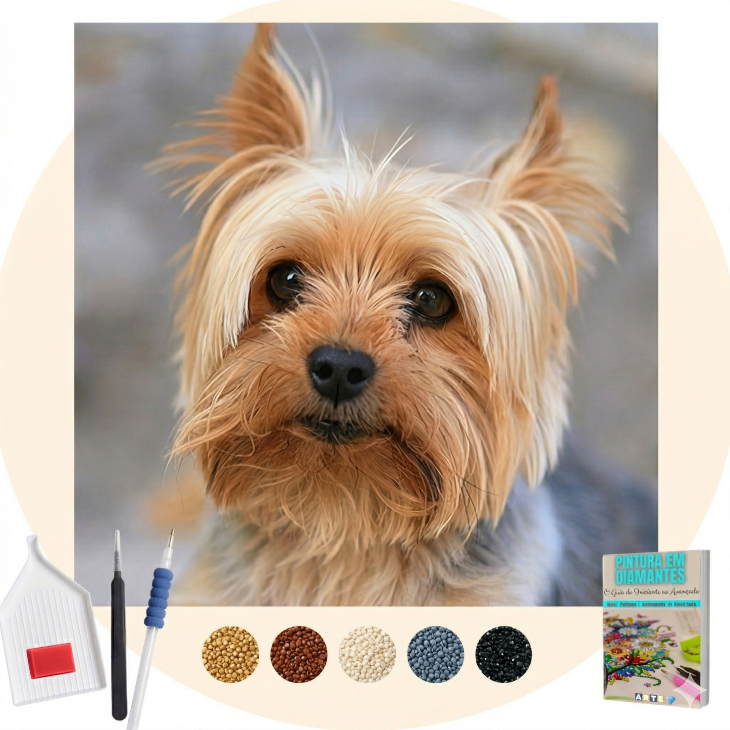 Kit Completo -  Pintura em Diamantes - Yorkshire