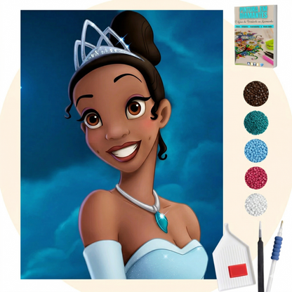 Kit Completo - Pintura em Diamantes - Tiana