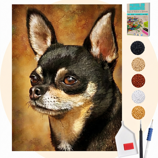 Kit Completo - Pintura em Diamantes - Pinsher