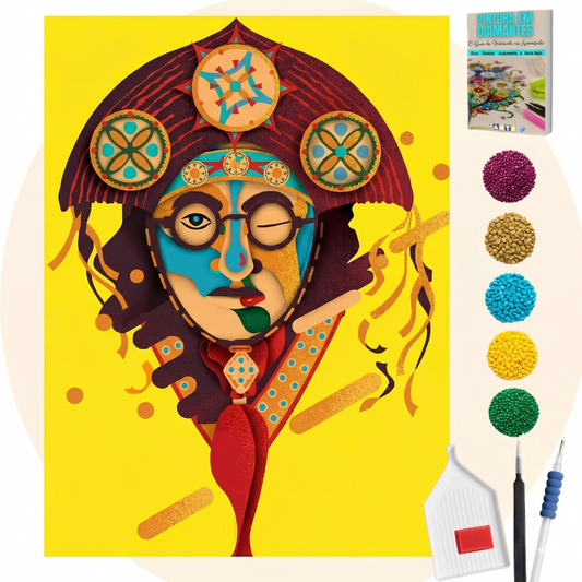 Kit Completo - Pintura em Diamantes - Lampião