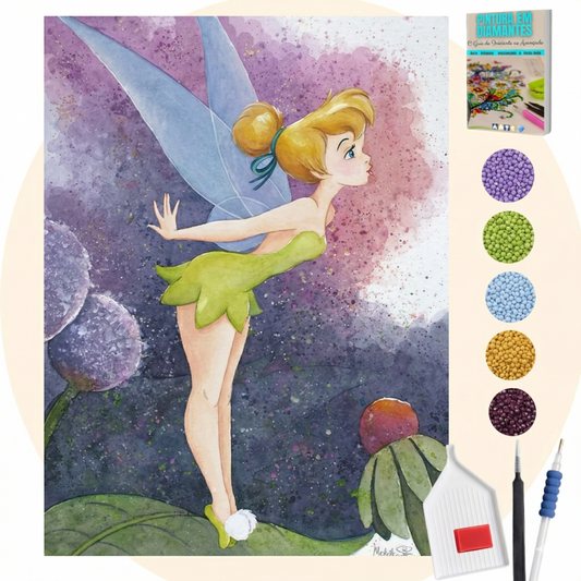 Kit Completo - Pintura em Diamantes - Tinkerbell
