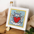 Kit Completo - Pintura em Diamante Kids - gatinho anjo - 15x15cm