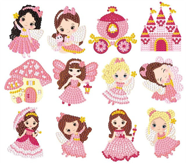 Sticker com Pintura em Diamantes - Princesas 3