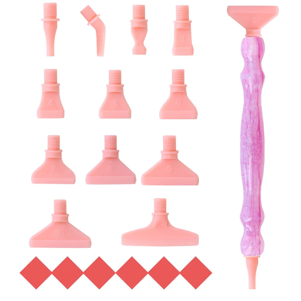Kit Caneta especial com 12 pontas- Pintura em Diamante
