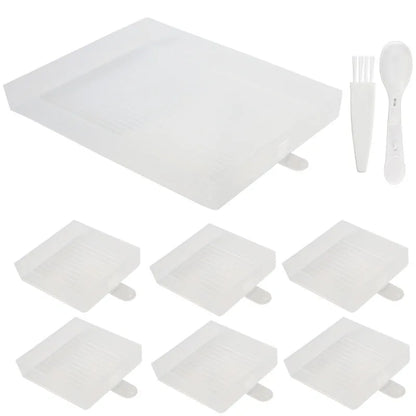 Kit 6 bandejas + bandejão - Pintura em Diamante
