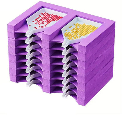 Estante com 16 bandejas inclusas - Pintura em diamante