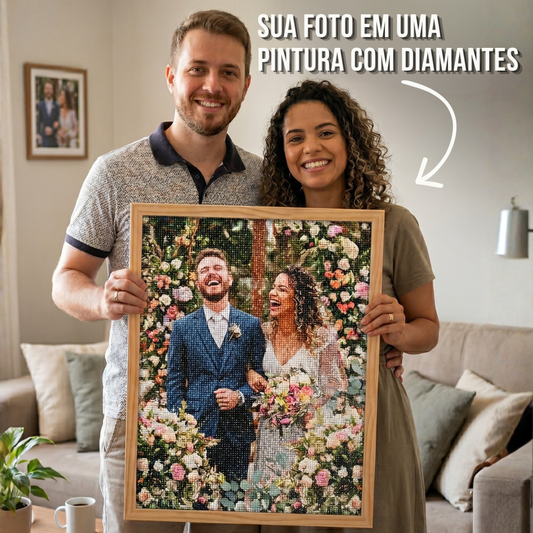 Kit Completo - Pintura em Diamantes - Tela Personalizada