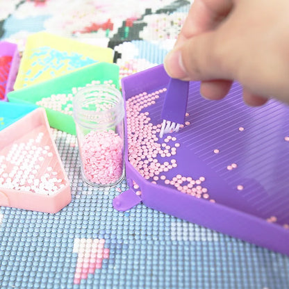 Kit 6 bandejas Hexágono + bandejão - Pintura em Diamante