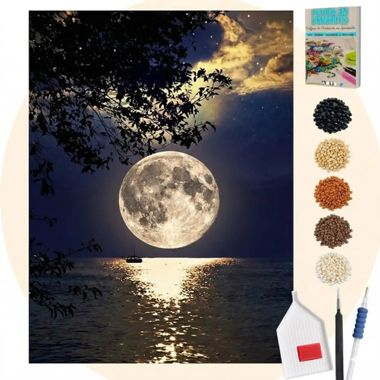 Kit Completo Pintura em Diamantes - Lua Cheia 200003953