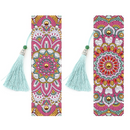 Promoção - Kit com 2 Marcadores de Livros - Pintura em Diamantes - Mandala Rosa