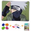 Kit Completo - Pintura em Diamantes - Kakashi