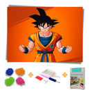 Kit Completo - Pintura em Diamantes - Goku