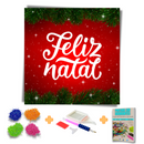 Kit Completo - Pintura em Diamantes - Feliz Natal