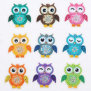 Sticker com Pintura em Diamantes - Corujinhas 2