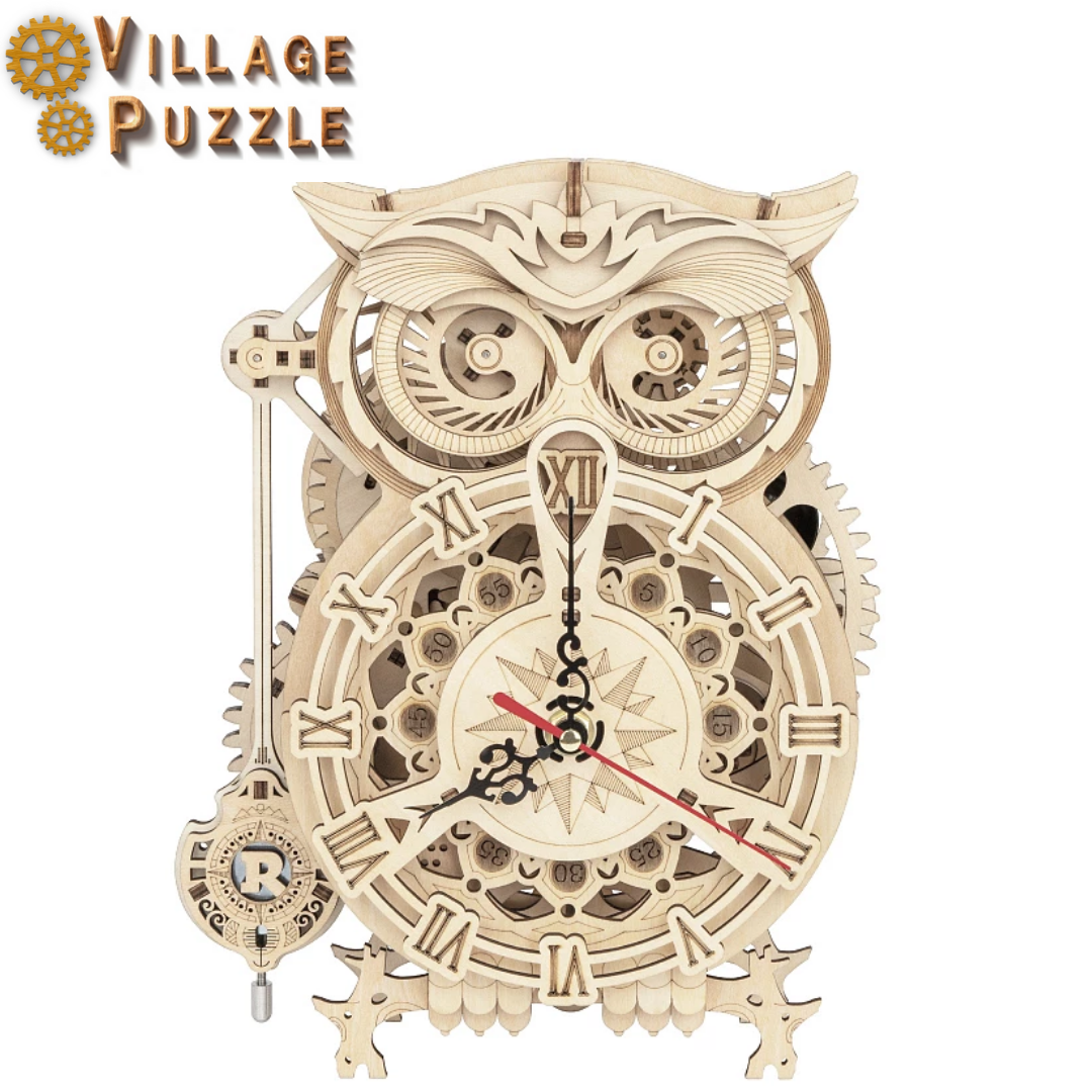 Village Puzzle - Relógio Coruja