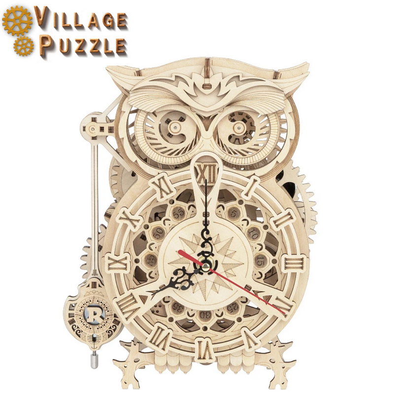 Village Puzzle - Relógio Coruja