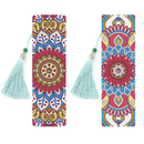 Promoção - Kit com 2 Marcadores de Livros - Pintura em Diamantes - Mandala Rosa e Azul