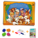 Kit Completo - Pintura em Diamantes - Presépio de Natal