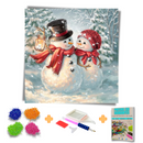 Kit Completo - Pintura em Diamantes - Casal da Neve