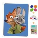 Kit Completo - Pintura em Diamantes - Zootopia