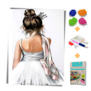 Kit Completo - Pintura em Diamantes - Pequena Bailarina