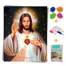 Kit Completo - Pintura em Diamantes - Sagrado Coração