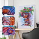 Kit Completo - Pintura em Diamantes - Cachorro de Natal - 30x40