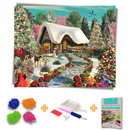 Kit Completo - Pintura em Diamantes - Casa Noel