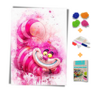 Kit Completo - Pintura em Diamantes - Gato risonho