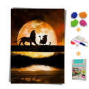 Kit Completo - Pintura em Diamantes - Simba, Timão e Puma