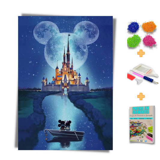 Kit Completo - Pintura em Diamantes -Disneyland