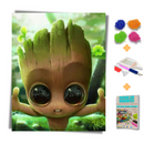 Kit Completo - Pintura em Diamantes - Groot baby