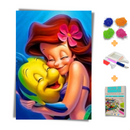Kit Completo - Pintura em Diamantes - Pequena sereia