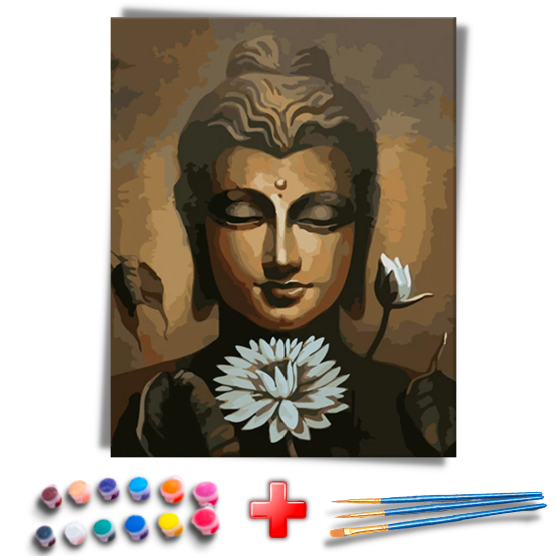 Kit Completo - Pintura Numerada - Buda