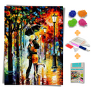 Kit Completo - Pintura em Diamantes - Eu, Você e o Guarda Chuva