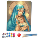 Kit Completo - Pintura Numerada - Virgem Maria