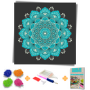 Kit Completo - Pintura em Diamantes - Mandalas Personalizadas - Mandala Energia