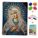 Kit Completo - Pintura em Diamantes - Virgem Maria (30x40)