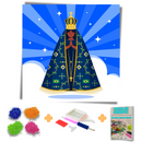 Kit Completo - Pintura em Diamantes - Nossa Senhora Aparecida - Modelo 4