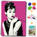 Kit Completo - Pintura em Diamantes - Audrey Hepburn