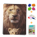 Kit Completo - Pintura em Diamantes - Reis da selva