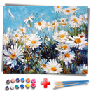 Kit Completo - Pintura Numerada - Crisantemo