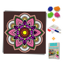 Kit Completo - Pintura em Diamantes - Mandala Purple
