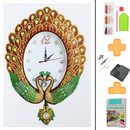 Relógio - Pintura em Diamantes - Casal de Cisnes