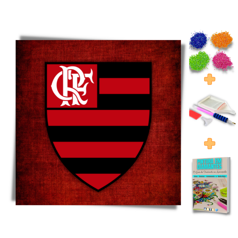 Kit Completo - Pintura em Diamantes - Flamengo