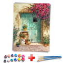 Kit Completo - Pintura Numerada - Porta Grega