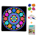 Kit Completo - Pintura em Diamantes - Mandala flowers