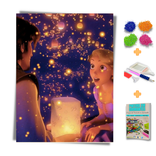 Kit Completo - Pintura em Diamantes - Enrolados